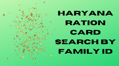 Haryana Ration Card Search by Family ID - Haryana Food Search RC
